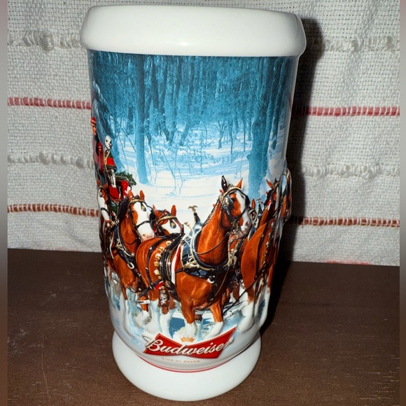 Budweiser Holiday Stein Collection Box - Red and Gold - Picture 11 of 13